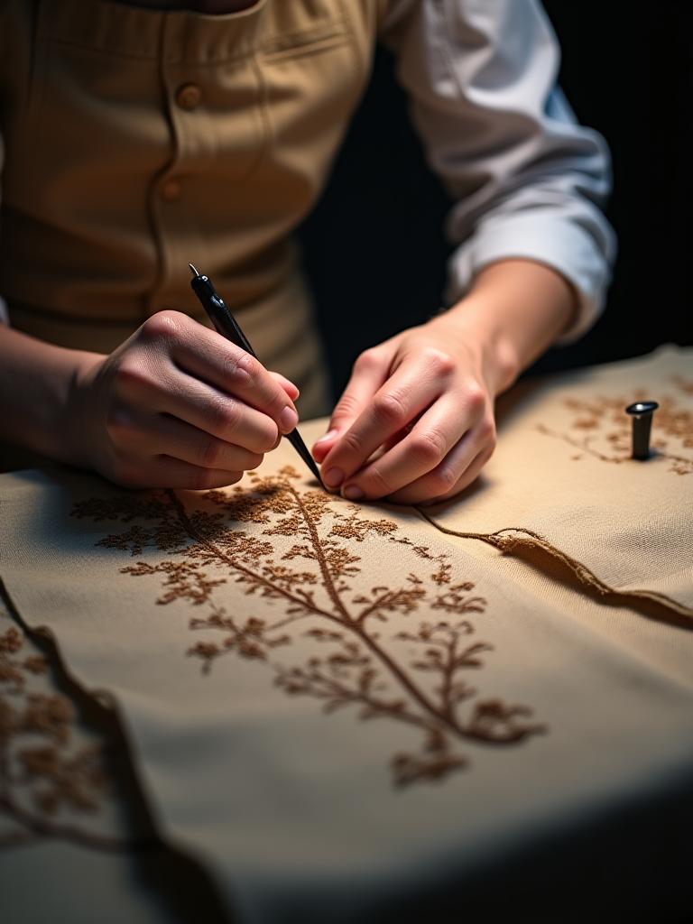 Proceso de restauración textil